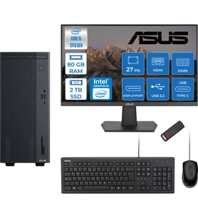 Asus Expertcenter P500MV Intel Core I5-13420H 80GB Ddr5 2tb SSD Freedos 100Hz 27" IPS Mon. Minitower Masaüstü Bilgisayar WC5136216512B0DF29+Zettausbbellek