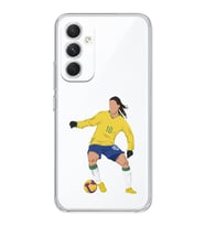 Samsung Galaxy A34 Uyumlu Ronaldinho Tasarımlı Şeffaf Telefon Kılıfı