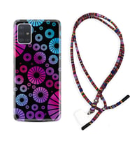 Samsung a71 A72 A73 A7 A9 2018 C7 C9 Kılıf Boyun Asklı Rasta Silikon Daireler 1751