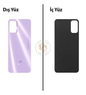 Reeder S19 Max Pro S Mor Arka Kapak Arka Cam Batarya Kapağı Lazer Kesim Kapak Pil Kapağı Back Cover