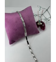 Rodyum Zirkon Taşlı Pirinç Zirkon Bileklikler 17 Cm - Kbl0343