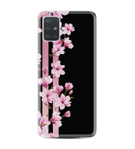 Samsung a71 A72 A73 A7 A9 2018 C7 C9 Kılıf Desenli Silikon Pink Flowers 3 1393