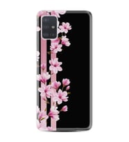 Samsung a71 A72 A73 A7 A9 2018 C7 C9 Kılıf Desenli Silikon Pink Flowers 3 1393