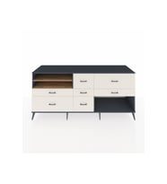 Kronos Konsol 2 Raflı 7 Çekmeceli  220x59x99 Antrasit-Çam/Aytaşı