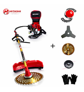 Mitashi Pro 4.2kW Profesyonel Benzinli Sırt Tırpan – Güçlü Motorlu Çim Biçme Makinesi