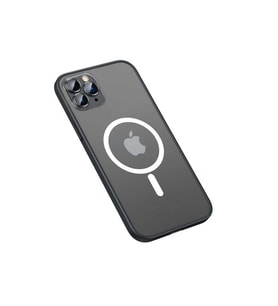 Apple iPhone 12 Pro Uyumlu Kılıf Zore Mokka Wireless Kapak (Siyah)