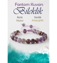 Fantom Kuvars Doğaltaş Bileklik, Fantom Kuvars Doğal Taş Asansör Bileklik B1056 (8mm-18cm)