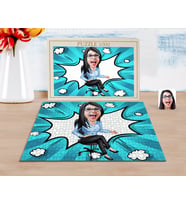 BK Gift Kişiye Özel Kadın Patron Karikatürlü 1000 Parça Profesyonel Puzzle-5