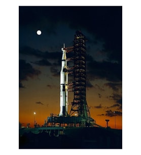 Aydaki Adam. Apollo 4. Satürn V Roketi. Amerikan Insanlı Ay'a Iniş Tablo Ahşap Poster Dekoratif