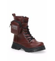 BINONO SANDRA P 2PR Siyah Kız Çocuk Sneaker Bot (Bordo)