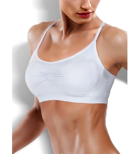 Ultra Comfort Dikişsiz Yumuşak Kap Sport Sütyen (Beyaz)
