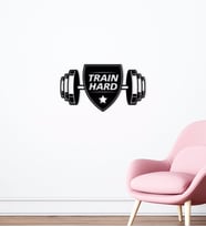 BK Home Train Hard Tasarımlı Ahşap Duvar Süsü-2 (Siyah)