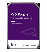 8 TB WD 3.5 PURPLE SATA3 5640RPM 256MB 7/24 GUVENLIK WD85PURZ (3 YIL RESMI DIST GARANTILI)