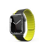 Watch 42Mm Mo-Wb1 Çift Renk Mıknatıslı Kordon - Siyah-Sarı