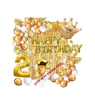 2 Yaş Lüks Happy Bırthday Kral Taçlı Doğum Günü Seti