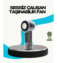 Sessiz Çalışan Taşınabilir Fan  Usb Şarjlı Ve Kompakt Tasarım