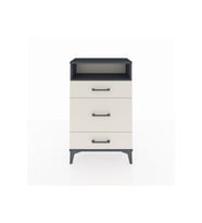 Arges Komodin Tek Raflı 3 Çekmeceli 60x30x96 Antrasit-Aytaşı