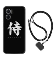 Xiaomi Redmi Note 11E Kılıf Resimli Boyun Askılı İpli Desenli Silikon Samurai 1340