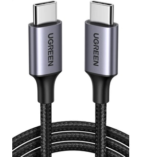 UGREEN USB C auf USB C Kablo 60W PD 2.0, PPS USB-C Ladekabel iPhone 15 Pro Max ile uyumlu Galaxy S23 S22 S21 A54 A34 A14 MacBook Air M2 iPad Pro 12.9 iPad Air 5/Mini 6, Pixel 7 Pro usw. (1M) -Teşhir