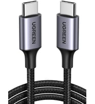 UGREEN USB C auf USB C Kablo 60W PD 2.0, PPS USB-C Ladekabel iPhone 15 Pro Max ile uyumlu Galaxy S23 S22 S21 A54 A34 A14 MacBook Air M2 iPad Pro 12.9 iPad Air 5/Mini 6, Pixel 7 Pro usw. (1M) -Teşhir