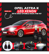 Opel Astra K 2015-2023 Kısa Far Uyumlu Şimşek Etkili Led Xenon Light Series H7