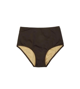 Endeep Kadın Yüksek Bel Toparlayıcı Kahverengi Bikini Altı