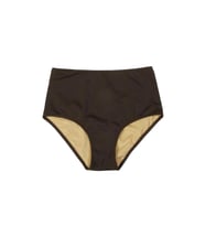 Endeep Kadın Yüksek Bel Toparlayıcı Kahverengi Bikini Altı