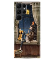 Samsung Galaxy S22 Uyumlu Ultra Kılıf Desenli Silikon Boyun Askılı Ananas Camera Glass 1358