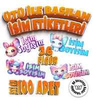Kıyafet Etiketi - Okul Kıyafet Kumaş Etiketi Kreş Anaokulu İlkokul Kıyafet Kumaş Etiketi Set21