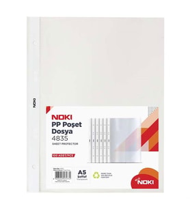 Noki Poşet Dosya A5 100 Lü 4835