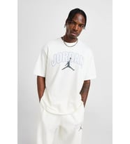 Nike Jordan Flight Essential Oversized SS Crew T-Shirt Erkek Günlük Pamuklu Tişört Krem
