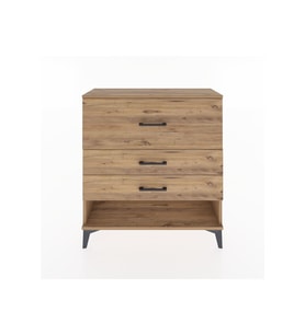 Arges Şifonyer 3 Çekmeceli 88x30x96 Çam-Çam