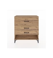 Arges Şifonyer 3 Çekmeceli 88x30x96 Çam-Çam