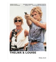 Thelma Ve Louise Tablo Ahşap Poster Dekoratif