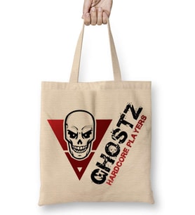 Ghostz Logo Preta Bez Çanta Uzun Saplı