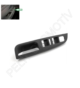 Golf 5 Sol Ön Kapı Kolu Cam Düğme Yuvası 1K4868049C Siyah