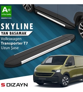 S-Dizayn VW Transporter T7 Skyline Aluminyum Yan Basamak 263 Cm 2024 Üzeri A+ Kalite