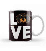 Love Dachshund Dog Breed Dogs Owner Puppy Pets Kupa Bardak Porselen