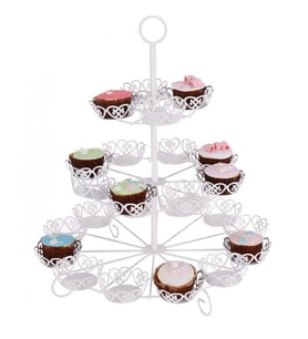 Metal Cupcake Standı 3 Katlı / 24'Lü Kek Standı