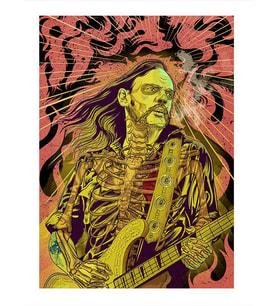 Lemmy Kilmister Tasarım Mdf Tablo