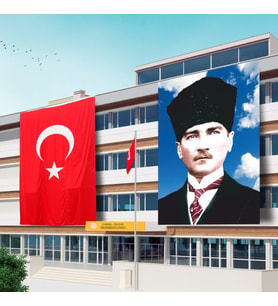 300x450 Atatürk Posteri ve Türk Bayrağı Raşel Kumaş-4