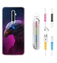 Oppo Reno 2Z 4 Lite 4 Pro 5 6 7 A31 Kılıf Kablo Koruma Spiral Silikon Kartal 1622