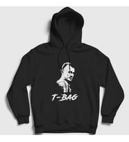 Presmono Unisex Siyah T-Bag Prison Break Kapüşonlu Sweatshirt 276447tt