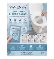 Hijyenik Tek Kullanımlık Klozet Kapağı Kılıfı Seyahat Tipi WC Örtüsü 25 ade