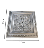 Led Döşenebilir Saray Tavan Avize Göbeği (Gümüş)