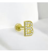 Glorria Altın B Harfi Tragus Piercing