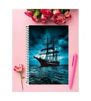 Manzara Defter 1 Adet Özel Tasarım A4 Boyutu 21*29 Cm Telli Çizgili defter