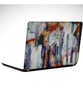 Mor Şeritler Laptop Sticker 10 İnch (25X19CM)