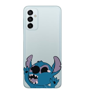 Samsung Galaxy M23 Uyumlu Stitch Desenli Şeffaf Telefon Kılıfı