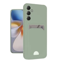 Northcity Samsung Galaxy A16 5G Kelvin Kartvizitli Silikon Kılıf - Açık Yeşili (Mat ve Çizilmez)